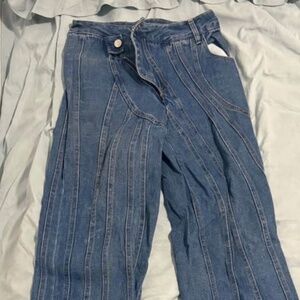 Mugler inspired y2k jeans